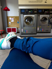 Laundry Day Leisure: Kicking Back at the Laundromat