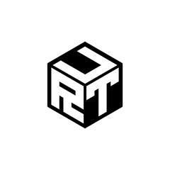 RTU letter logo design in illustration. Vector logo, calligraphy designs for logo, Poster, Invitation, etc.