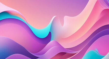 Abstract wave background, soft pink and bright orange wave