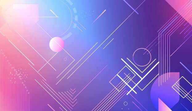 A modern gradient background with geometric shapes It's perfect for digital marketing or social media post designs Generative AI