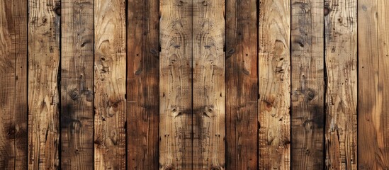 A closeup of a hardwood fence made of brown wooden planks, showcasing the natural beauty of the wood grain and texture. The planks are coated with wood stain and varnish to enhance durability