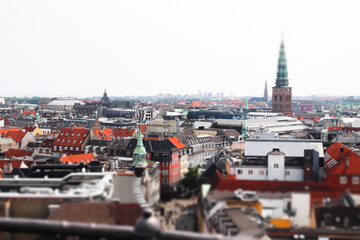 Fototapeta premium Top view of Copenhagen, Denmark