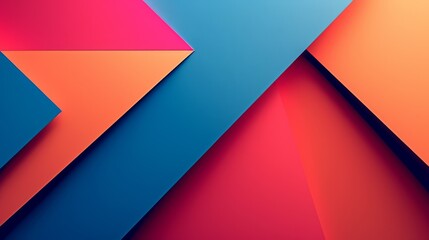 A bold and dynamic abstract geometric design featuring sharp angles and vibrant colors for a modern look.. - obrazy, fototapety, plakaty