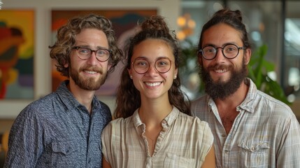 A content creation team producing sign language videos for deaf audiences