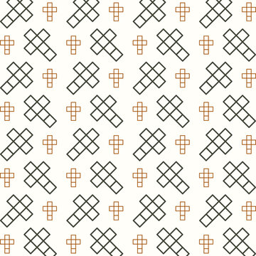 Crossword pretty trendy multicolor repeating pattern vector illustration background
