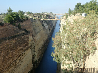Corinth Canal in Greece