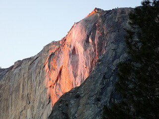 Horsetail Falls in Yosemite