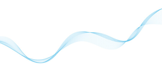 Abstract vector background with blue wavy lines. Blue wave background. Blue lines vector illustration. Curved wave. Abstract wave element for design.