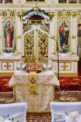 interior of the orthodox church	