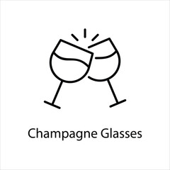 Champagne Glasses icon