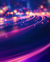 abstract blue and purple digital path background 015