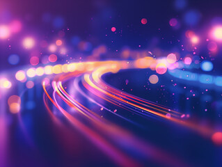 abstract blue and purple digital path background 013