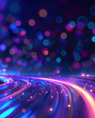 abstract blue and purple digital path background 012