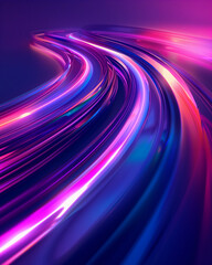 abstract blue and purple digital path background 004