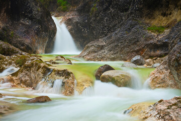 Deutschland, Bayern, Berchtesgadener Land, Almbachklamm