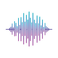 gradient sound wave icon