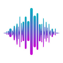 gradient sound wave icon