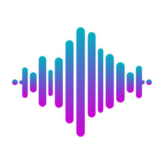 gradient sound wave icon
