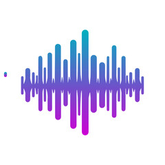 gradient sound wave icon