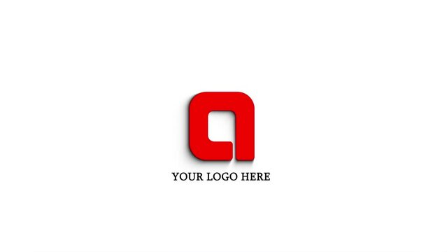 3d colorful logo with refection trendy hyper logo reveal.