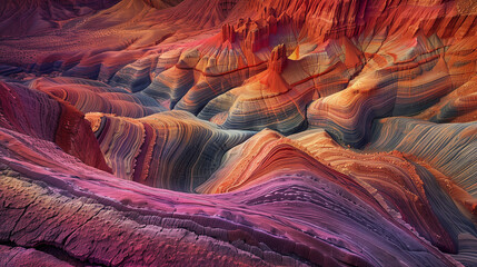 Colorido paisaje en el gran cañón colores terrosos