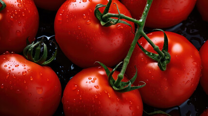 fresh tomato on background