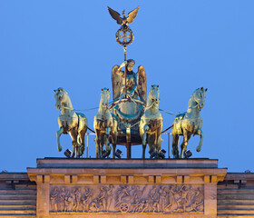 Deutschland, Berlin, Brandenburger Tor, Quadriga © Rainer Mirau