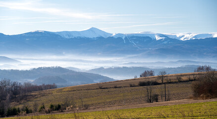 view on Giant mountains at sunny day in Poland - 762513580
