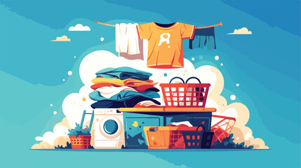 Dirty shirt vector icon laundry and washing icon