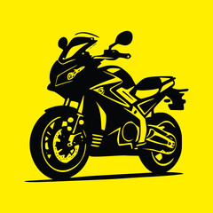 motorcycle on a black background