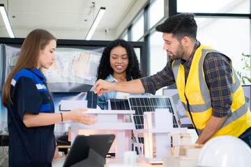 Engineers, architects, and designers collaborate to design a building that employs natural energy.