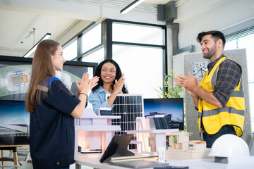 Engineers, architects, and designers collaborate to design a building that employs natural energy.