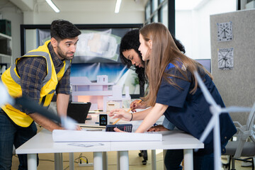 Engineers, architects, and designers collaborate to design a building that employs natural energy.
