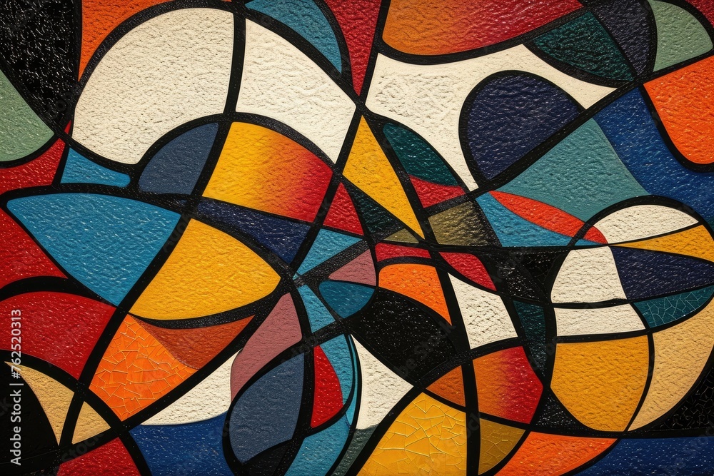 Fototapete Abstract Shapes And Patterns Creating Visual Intrigue
