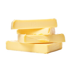 fresh butter isolated on transparent or white background, png