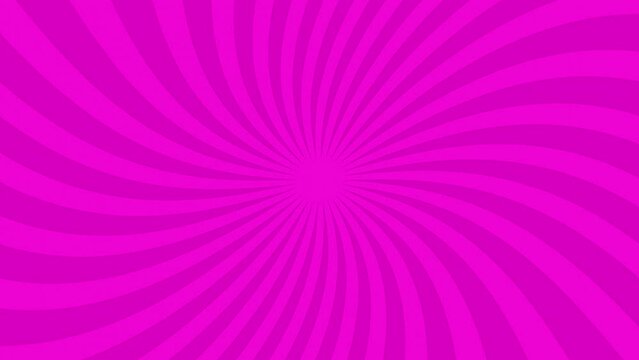 Wide Pink Groovy Sunburst 70s 80s 4k Animation, Abstract Seamless Loop Motion Graphics
