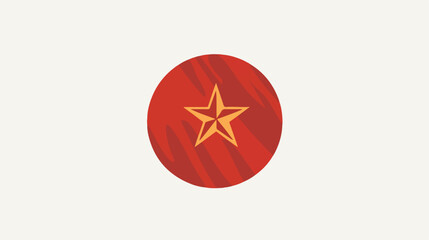 Trending icon of East Timor flag. flat vector