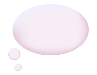 3d white speech bubble, social media chat message icon. Empty text bubble, comment, dialogue balloon