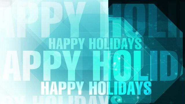 Holiday season brings happy holidays text background filled with love peace, and festive cheer