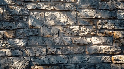 Textured stone wall exhibiting an earthy color palette and stable patterns