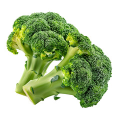 Broccoli isolated  on transparent background. Ai generated	