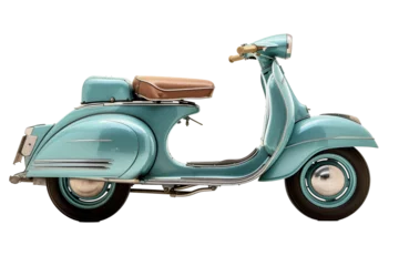 Raamstickers vintage scooter isolated © TheJakirEffect