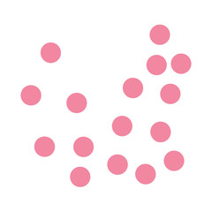 Pink dots decoration 