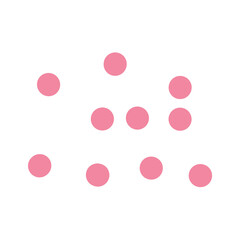 Pink dots decoration 