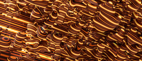 Abstract background with colorful liquid shapes. 3d rendering