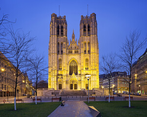 Belgien, Brüssel, Kathedrale Saint Michel et Gudule