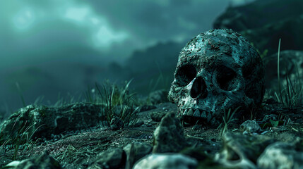 skull landscape