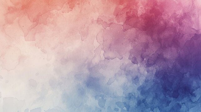 Abstract image of a white background, parchment, on which red and pink, blue, purple paint has been spilled. Blot, minimalism, wet paper, composition, creativity, imagination. Generative by AI