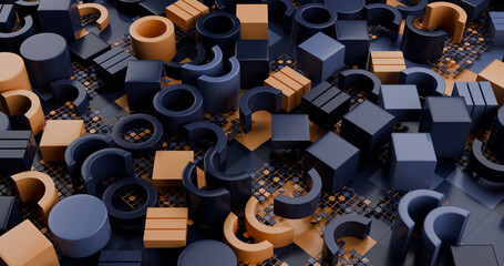 geometric shapes abstract background