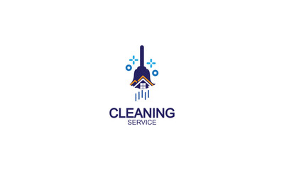 Dry cleaning service logo template